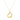 14k Yellow Gold Floating Heart Drop Pendant RCJ