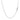 14k White Gold Oval Cable Link Chain (1.10 mm) RCJ