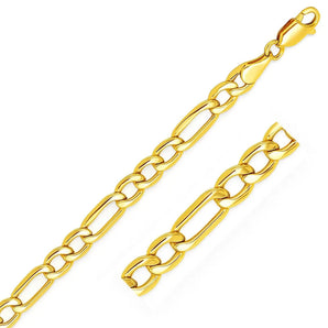 14k Yellow Gold Lite Figaro Chain (6.60 mm) RCJ