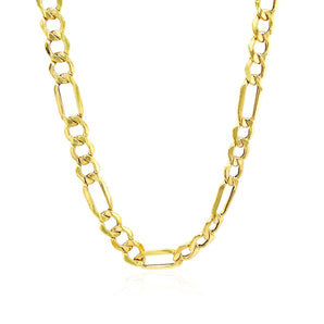 14k Yellow Gold Lite Figaro Chain (6.60 mm) RCJ