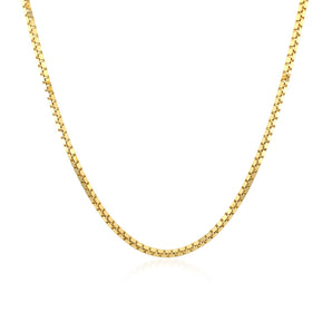 14k Yellow Gold Classic Box Chain (1.4 mm) RCJ