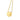 14k Yellow Gold Necklace with Polished Round Pendant with Diamond RCJ