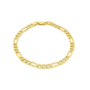 10k Yellow Gold Lite Figaro Bracelet (4.70 mm) RCJ