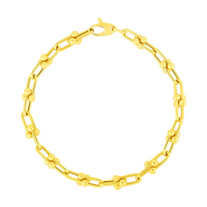 14k Yellow Gold 7 1/2 inch Jax Chain Bracelet (4.00 mm) RCJ
