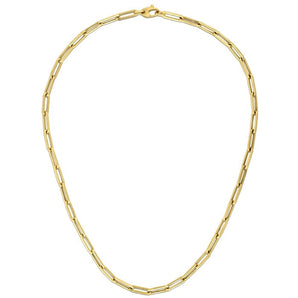 14K Yellow Gold Bold Paperclip Chain (4.20 mm) RCJ