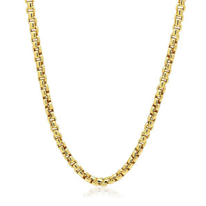 14k Yellow Gold Round Box Chain (3.4 mm) RCJ