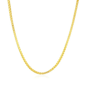 14k Yellow Gold Semi Solid Box Chain (1.80 mm) RCJ