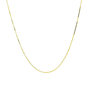 14k Yellow Gold Adjustable Box Chain (0.60 mm) RCJ