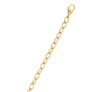 14k Yellow Gold Cable Chain Style Polished Necklace RCJ