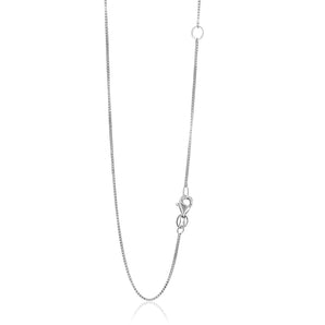 14k White Gold Adjustable Box Chain (0.80 mm) RCJ