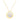 14k Yellow Gold Necklace with Dog Paw Print Symbol in Mother of Pearl RCJ