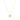 14k Yellow Gold Necklace with Dog Paw Print Symbol in Mother of Pearl RCJ