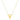 14k Yellow Gold High Polish Elongated Heart Necklace RCJ