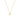 14k Yellow Gold Polished Moon Necklace with Diamond RCJ