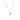 14k Yellow Gold Polished Moon Necklace with Diamond RCJ