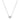 14k White Gold Polished Mini Heart Necklace RCJ