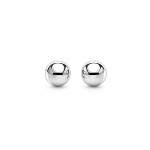 14k White Gold Spherical Stud Earrings (3mm) RCJ
