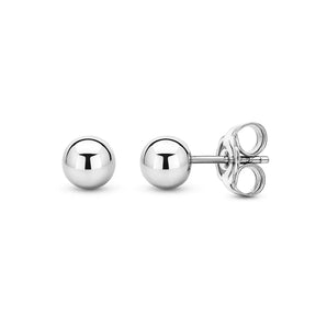 14k White Gold Spherical Stud Earrings (3mm) RCJ