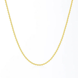 14k Yellow Gold Round Cable Link Chain (1.30 mm) RCJ