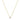 14k Yellow Gold 17 inch Necklace with Round White Topaz RCJ
