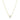 14k Yellow Gold 17 inch Necklace with Round White Topaz RCJ