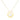 14k Yellow Gold Necklace with Cat Symbol in Mother of Pearl RCJ