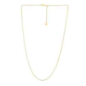 14k Yellow Gold Adjustable Franco Chain (1.00 mm) RCJ