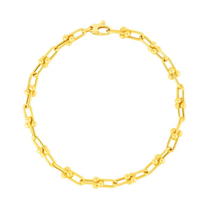 14k Yellow Gold 7 1/2 inch Jax Chain Bracelet (3.00 mm) RCJ