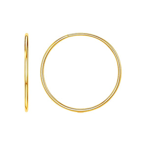 Endless Hoop Style Earrings in 14K Yellow Gold(1.2x30mm) RCJ