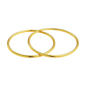 Endless Hoop Style Earrings in 14K Yellow Gold(1.2x30mm) RCJ