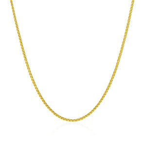 14k Yellow Gold Round Box Chain (1.3 mm) RCJ