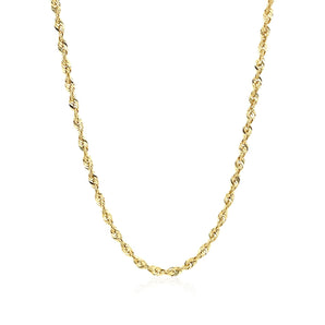 14k Yellow Gold Light Rope Chain (2.5 mm) RCJ