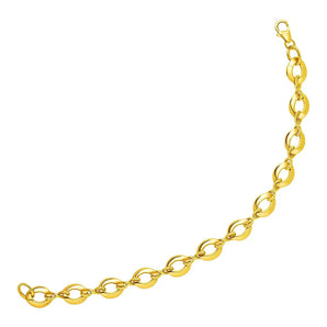 14k Yellow Gold Infinity Link Bracelet (8.00 mm) RCJ