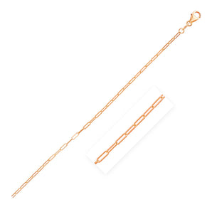 14K Rose Gold Fine Paperclip Chain (1.50 mm) RCJ