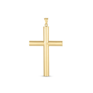 14k Yellow Gold High Polish Classic Cross Pendant RCJ