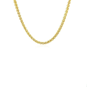 14k Yellow Gold Light Weight Wheat Chain (2.80 mm) RCJ