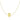14k Yellow Gold Necklace with Shiny Barrel Bead Charm RCJ