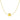 14k Yellow Gold Necklace with Shiny Barrel Bead Charm RCJ