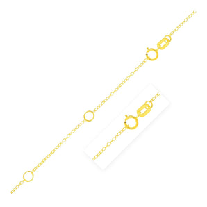 Double Extendable Piatto Chain in 14k Yellow Gold (1.30 mm) RCJ