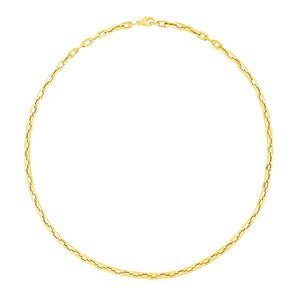 14k Yellow Gold Paperclip Chain Necklace (4.20 mm) RCJ