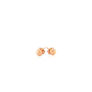 14k Rose Gold Ball Style Stud Earrings (4mm) RCJ