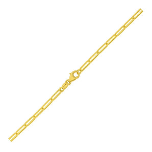 14K Yellow Gold Paperclip Bracelet  (2.50 mm) RCJ