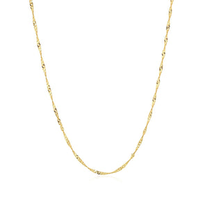 14k Yellow Gold Singapore Chain (1.30 mm) RCJ