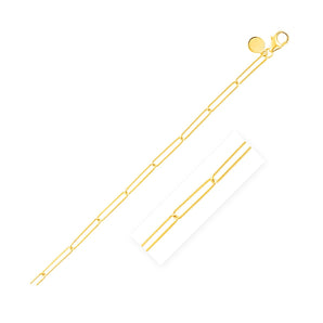 14k Yellow Gold Wire Paperclip Chain (2.7 mm) RCJ