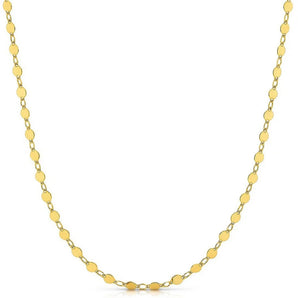 14k Yellow Gold Necklace with Polished Circles RCJ