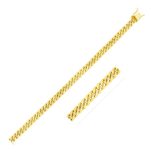 14k Yellow Gold Semi Solid Miami Cuban Chain (4.50 mm) RCJ