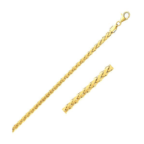 14k Yellow Gold Lite Diamond Cut Round Franco Chain (2.70 mm) RCJ
