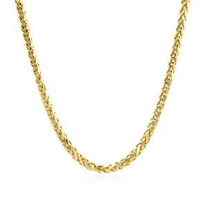 14k Yellow Gold Lite Diamond Cut Round Franco Chain (2.70 mm) RCJ