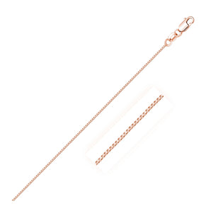 14k Rose Gold Classic Box Chain (0.60 mm) RCJ