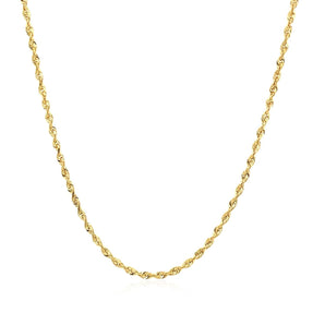 14k Yellow Gold Light Rope Chain (1.50 mm) RCJ
